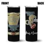 custom georgia tech yellow jackets helmet belt gold black skinny tumbler best selling 1 1.webp