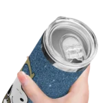 custom georgia tech yellow jackets snoopy attitude gold skinny tumbler best selling 1 1 6.webp