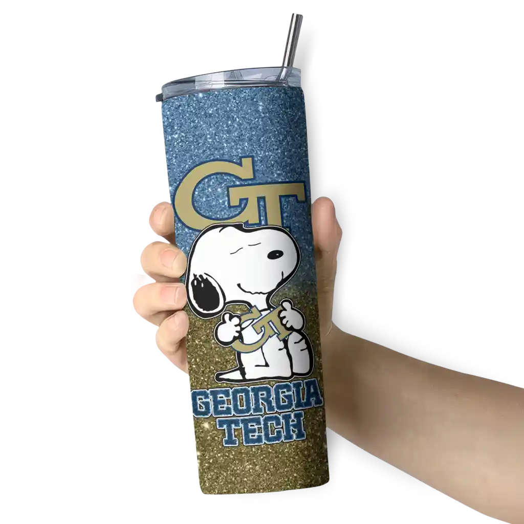 custom-georgia-tech-yellow-jackets-snoopy-attitude-gold-skinny-tumbler-premium-grade.webp