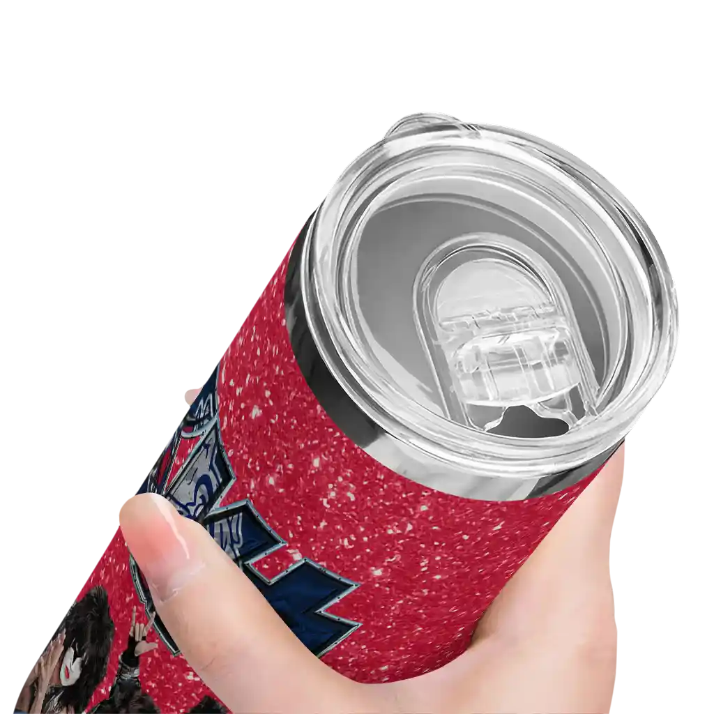 custom-gonzaga-bulldogs-kiss-band-red-skinny-tumbler-high-quality.webp