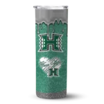 custom-hawaii-rainbow-warriors-pixel-fade-green-skinny-tumbler-best-selling-2.webp