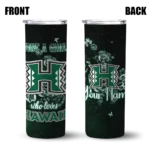 custom-hawaii-rainbow-warriors-rose-romance-green-black-skinny-tumbler-best-selling.webp