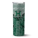 custom-hawaii-rainbow-warriors-spiral-burst-print-green-skinny-tumbler-best-selling.webp