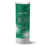 custom-hawaii-rainbow-warriors-starburst-tiles-green-skinny-tumbler-best-selling-2.webp