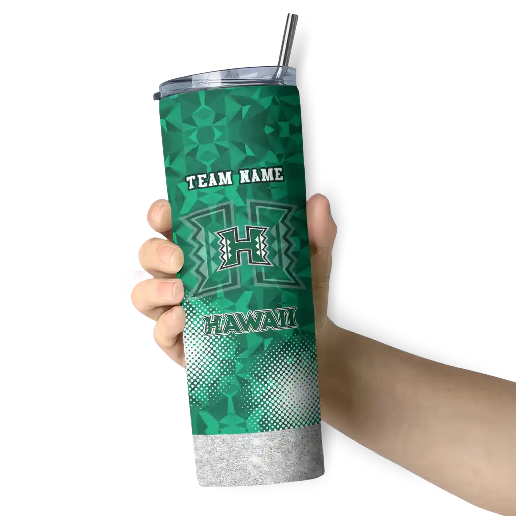custom-hawaii-rainbow-warriors-starburst-tiles-green-skinny-tumbler-premium-grade.webp