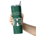 custom-hawaii-rainbow-warriors-torn-band-green-white-skinny-tumbler-best-selling.webp
