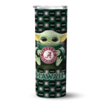 custom-hawaii-rainbow-warriors-yoda-cozy-green-black-skinny-tumbler-best-selling.webp