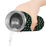 custom hawaii rainbow warriors yoda cozy green black skinny tumbler best selling 1.webp
