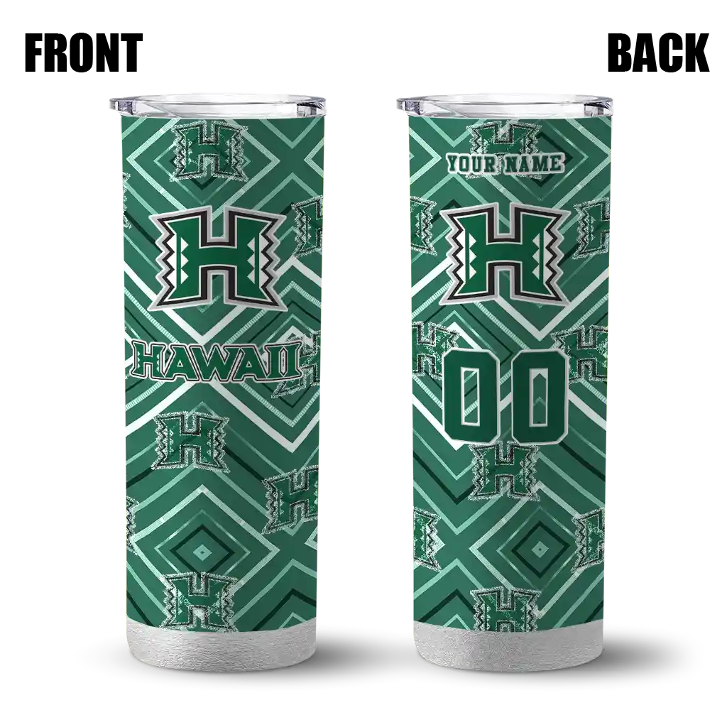 custom-hawaii-rainbow-warriors-zipper-leopard-green-skinny-tumbler-fashion-forward.webp