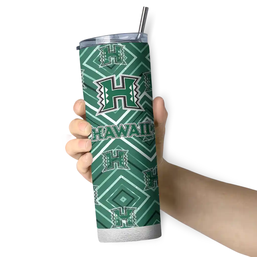 custom-hawaii-rainbow-warriors-zipper-leopard-green-skinny-tumbler-premium-grade.webp