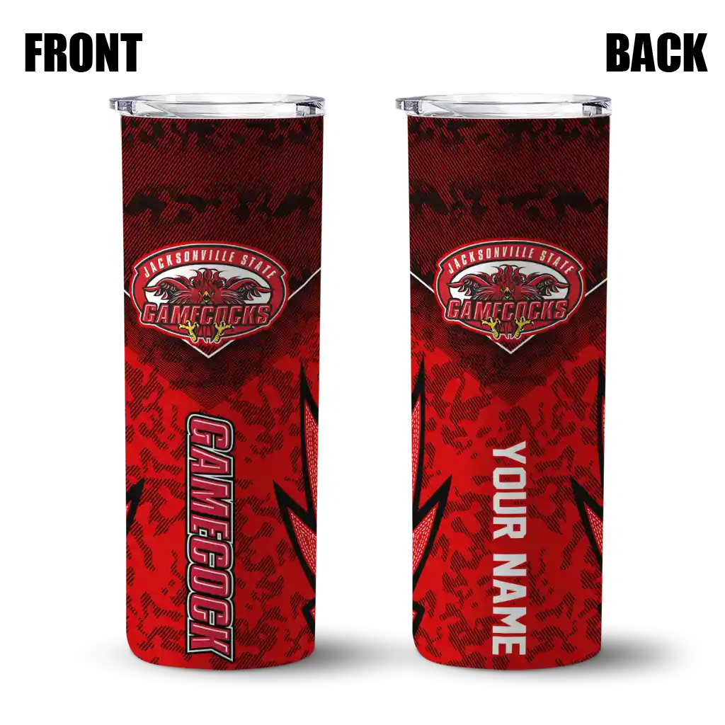 custom-jacksonville-state-gamecocks-spiral-burst-print-red-skinny-tumbler-fashion-forward.webp