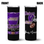 custom james madison dukes helmet belt purple black skinny tumbler best selling 1 1.webp
