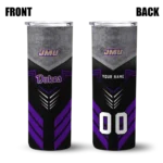 custom-james-madison-dukes-hexagon-honeycomb-purple-black-skinny-tumbler-best-selling.webp