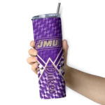 custom-james-madison-dukes-monogram-burst-purple-white-skinny-tumbler-best-selling.webp