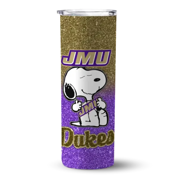 custom james madison dukes snoopy attitude purple skinny tumbler best selling
