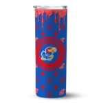 custom-kansas-jayhawks-camo-streak-blue-skinny-tumbler-best-selling.webp