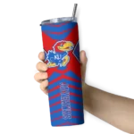 custom-kansas-jayhawks-camo-texture-blue-skinny-tumbler-best-selling.webp