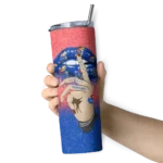 custom-kansas-jayhawks-sparkle-lips-blue-skinny-tumbler-best-selling.webp