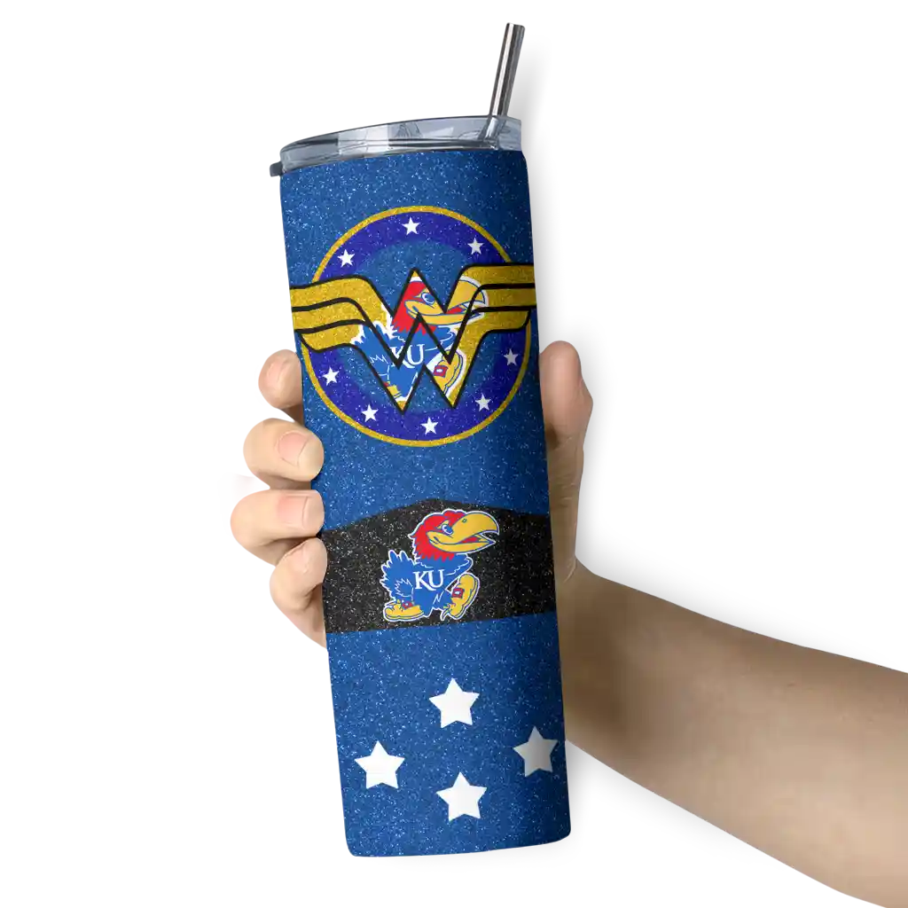 custom-kansas-jayhawks-star-cluster-blue-skinny-tumbler-premium-grade.webp
