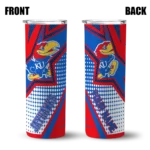 custom-kansas-jayhawks-web-stripes-blue-white-skinny-tumbler-best-selling.webp