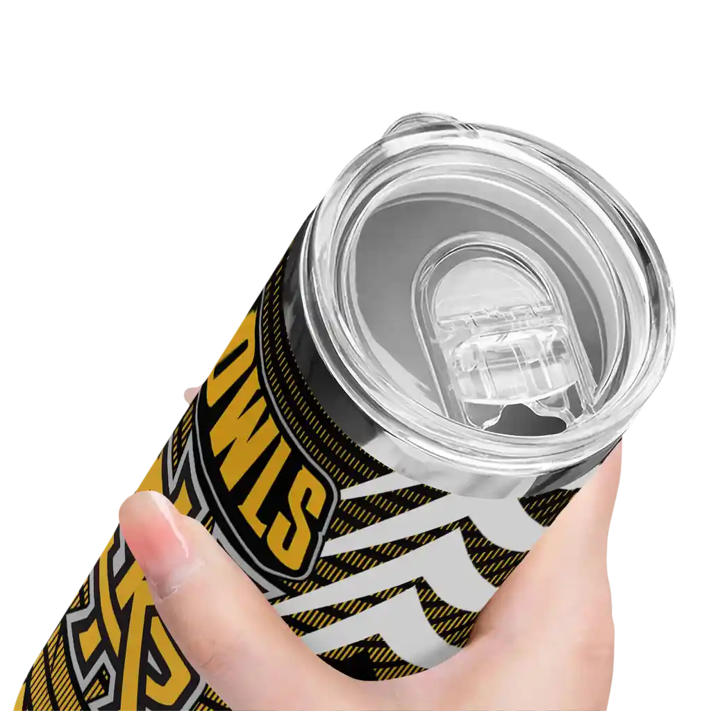 custom-kennesaw-state-owls-chevron-stripes-gold-skinny-tumbler-high-quality.webp