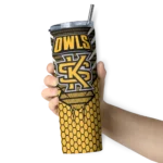 custom-kennesaw-state-owls-chevron-stripes-gold-skinny-tumbler-best-selling.webp