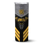 custom-kennesaw-state-owls-hexagon-honeycomb-gold-black-skinny-tumbler-best-selling.webp