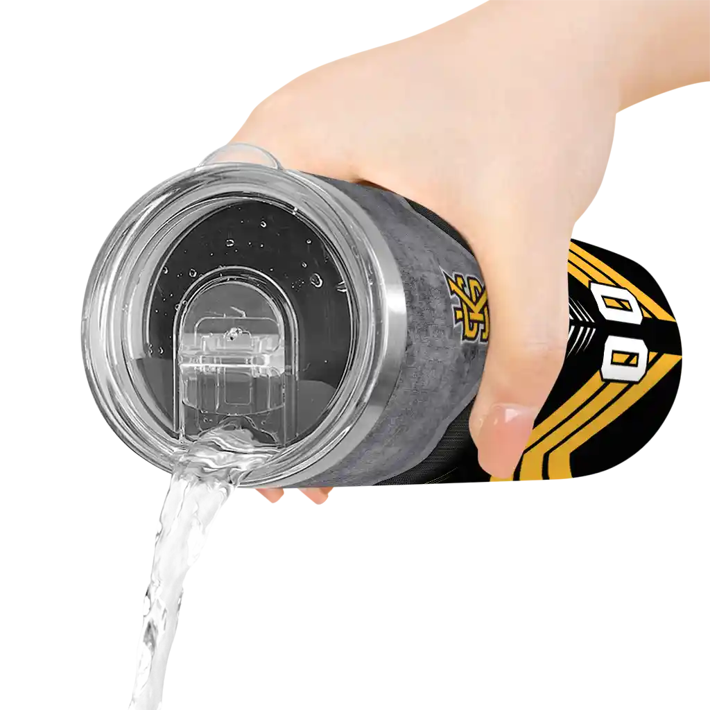 custom-kennesaw-state-owls-hexagon-honeycomb-gold-black-skinny-tumbler-latest-model.webp