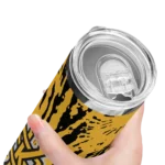 custom-kennesaw-state-owls-metallic-grid-gold-skinny-tumbler-best-selling.webp