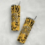 custom-kennesaw-state-owls-metallic-grid-gold-skinny-tumbler-best-selling.webp