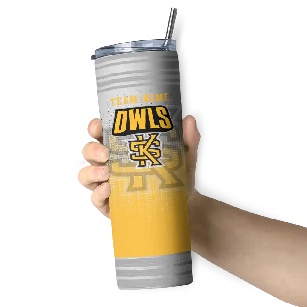custom-kennesaw-state-owls-swirl-texture-gold-skinny-tumbler-premium-grade.webp