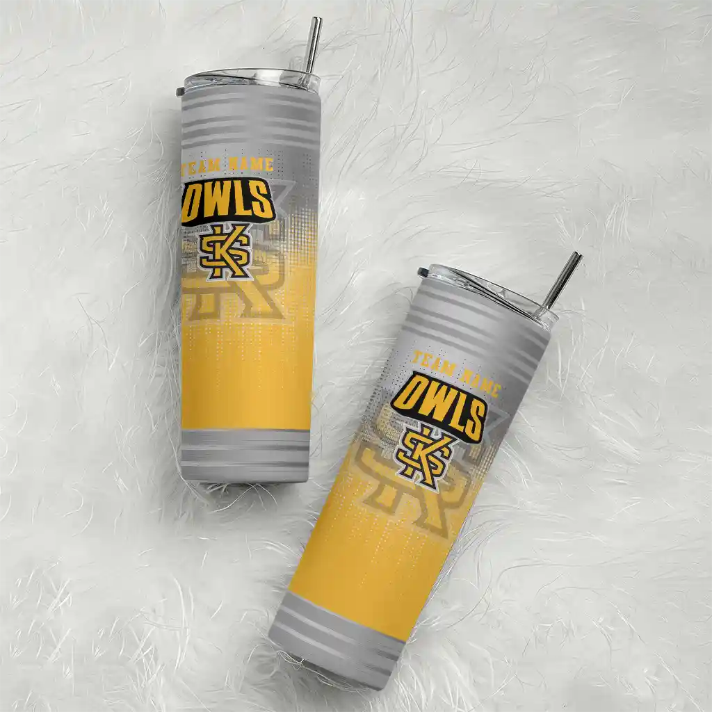 custom-kennesaw-state-owls-swirl-texture-gold-skinny-tumbler-top-rated.webp