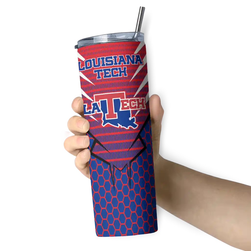 custom-la-tech-chevron-stripes-blue-skinny-tumbler-premium-grade.webp