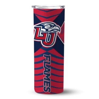 Custom Liberty Flames Camo Texture Red Skinny Tumbler