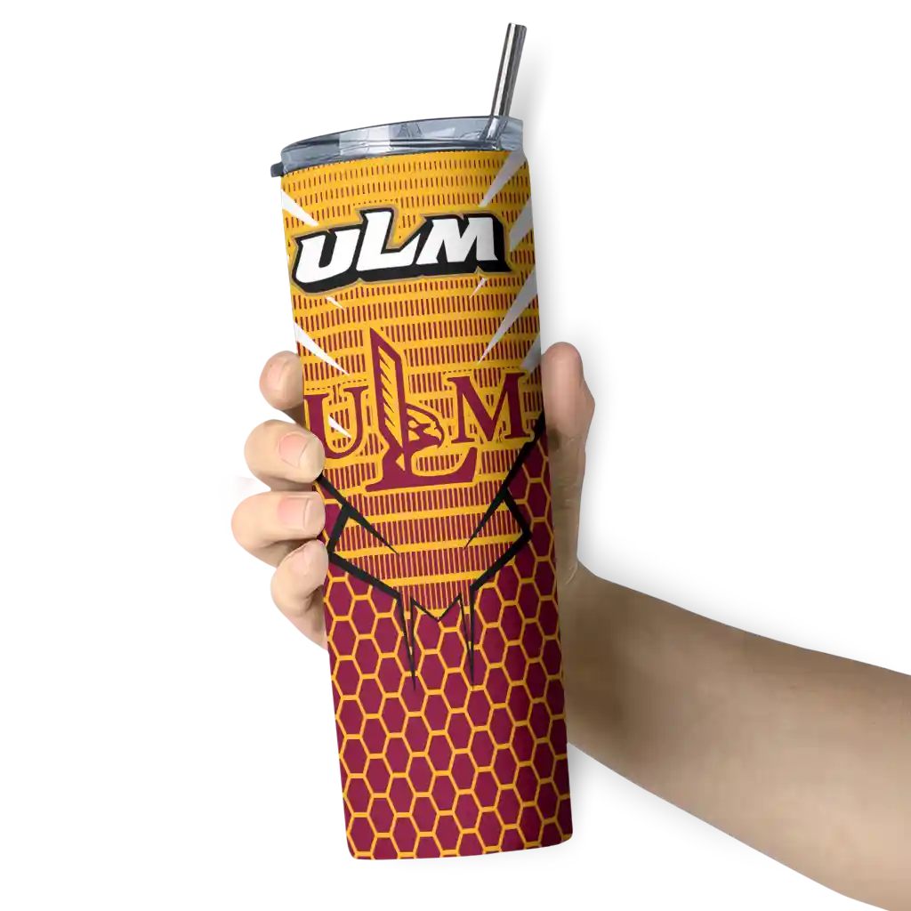custom-louisiana-monroe-warhawks-chevron-stripes-red-skinny-tumbler-premium-grade.webp