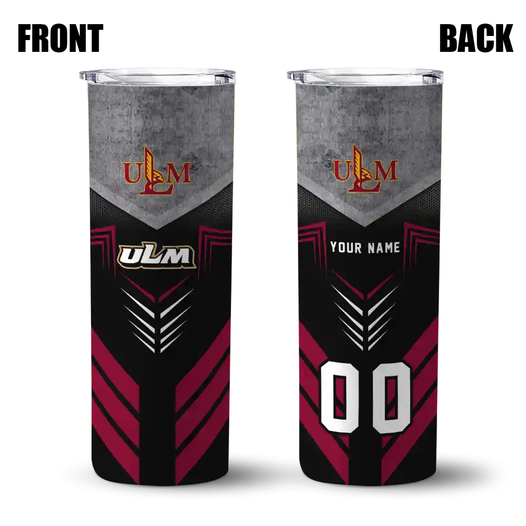 custom-louisiana-monroe-warhawks-hexagon-honeycomb-red-black-skinny-tumbler-fashion-forward.webp