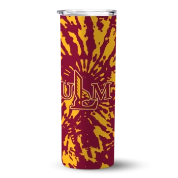 Louisiana- CustomMonroe Warhawks Tumber - Custom Metallic Grid Skinny Red