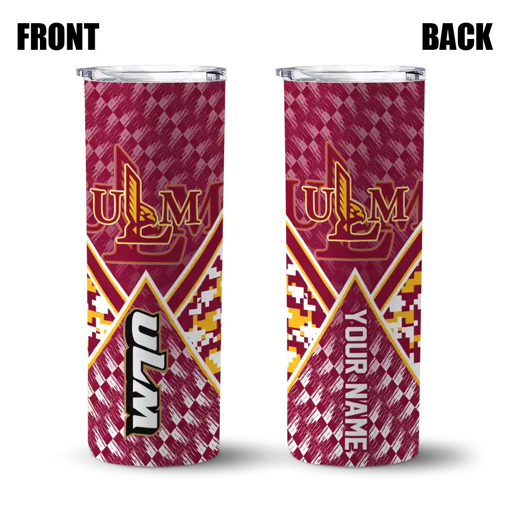 custom-louisiana-monroe-warhawks-monogram-burst-red-white-skinny-tumbler-fashion-forward.webp