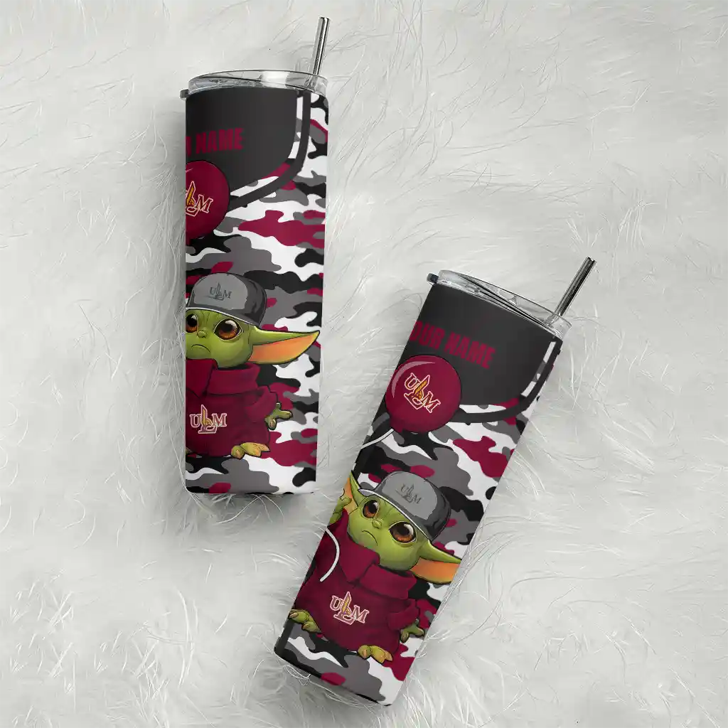 custom-louisiana-monroe-warhawks-yoda-camo-red-black-skinny-tumbler-top-rated.webp