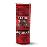 custom-louisiana-ragin-cajuns-chevron-patch-red-skinny-tumbler-best-selling.webp