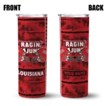 custom-louisiana-ragin-cajuns-chevron-patch-red-skinny-tumbler-best-selling.webp