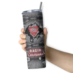 custom-louisiana-ragin-cajuns-chevron-v-red-gray-skinny-tumbler-best-selling.webp