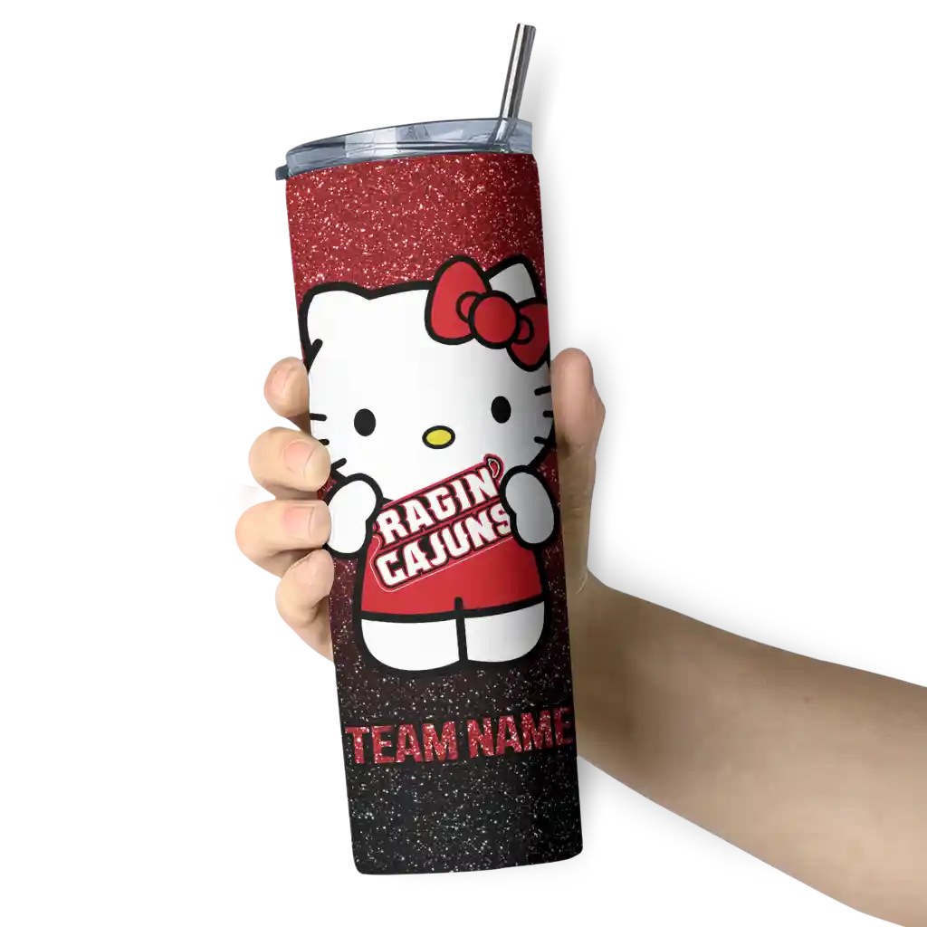 custom-louisiana-ragin-cajuns-hello-kitty-red-black-skinny-tumbler-premium-grade.webp