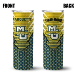 custom-marquette-golden-eagles-chevron-stripes-blue-skinny-tumbler-best-selling.webp