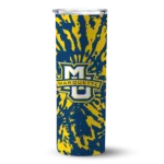 custom-marquette-golden-eagles-metallic-grid-blue-skinny-tumbler-best-selling.webp