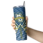custom-marquette-golden-eagles-monogram-burst-blue-white-skinny-tumbler-best-selling.webp
