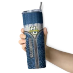 custom-marquette-golden-eagles-sparkle-drip-blue-skinny-tumbler-best-selling.webp