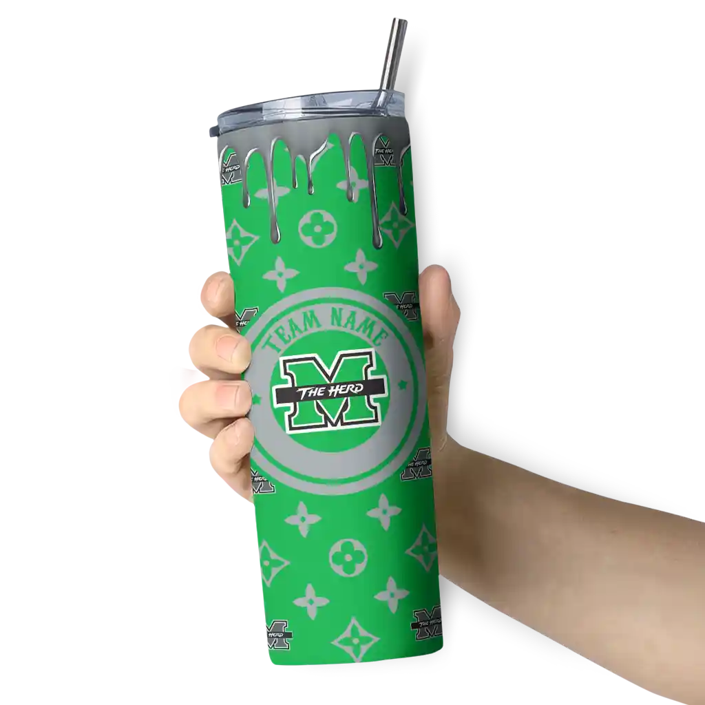 custom-marshall-thundering-herd-camo-streak-green-skinny-tumbler-premium-grade.webp