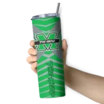 custom-marshall-thundering-herd-camo-texture-green-skinny-tumbler-best-selling-1.webp