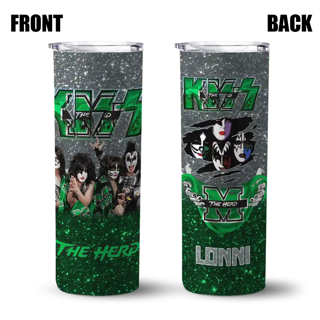 custom-marshall-thundering-herd-kiss-band-gray-skinny-tumbler-fashion-forward.webp